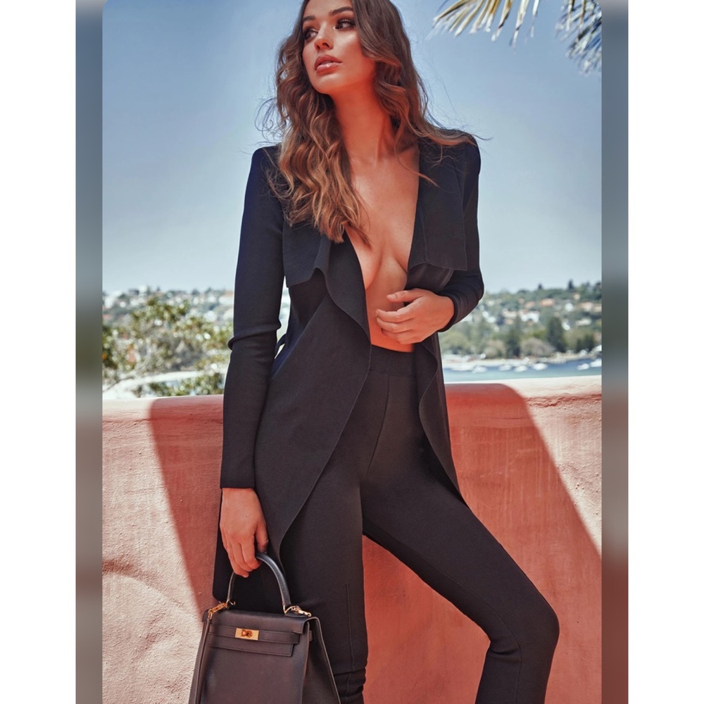 BIANCA AND BRIDGETT CREPE KNIT PENCIL PANT